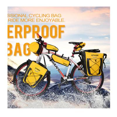 China Custom IPX6 Waterproof Mountain Mtb Triangle Saddle Pack Road Bike Frame Tube Bicycle Recycling Bag for sale