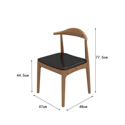 China Modern Successor Industrial style dining chair Commercial interior logs Milk tea shop coffee shop brown dining chair for sale