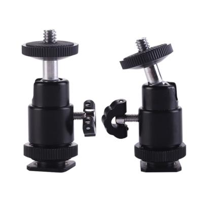 China Hot Selling Ball Head Gimbal Stainless Steel Support Camera Shoe Gimbals Mount Adapter For Camera Tripod for sale