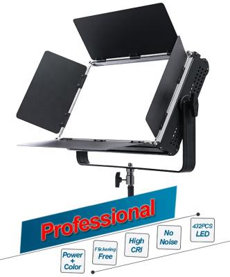 China Photography 100W Power Dimmable Bi-Color Adjustable LCD Display DMX512 Filming LED Studio Light for sale