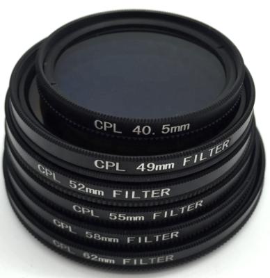 China Camera Lens Protection Filter Circular 30.5 37 40.5 49 52 55 58 62 67 72 77 FULL 82 Camera Polarizer Filter for sale