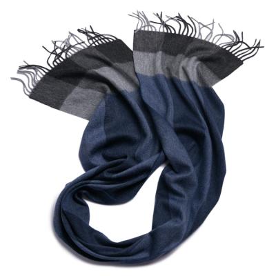 China OEM Thick Cashmere Tassel Scarf Winter Plaid Mens 100% Scottish Cashmere Scarf for sale