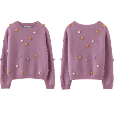 China Lovely Patterns Girls Breathable Cashmere Knitting Sweater For Kids for sale