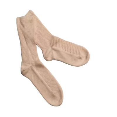 China Wholesale High Quality 100% Cashmere Antibacterial Knit Socks Women for sale