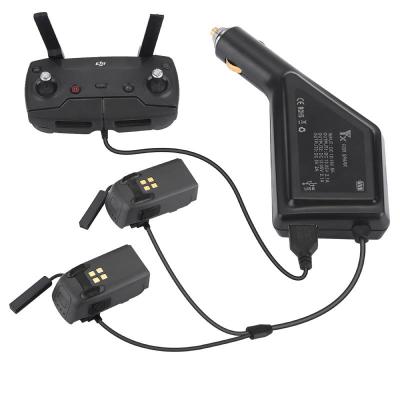 China Plastic Dual Battery Charger Remote Controller for DJI Spark with 3-in-1 USB Port Car Charger for DJI Spark for sale