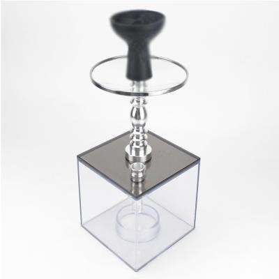 China 2021 Portable Custom Portable Set Plastic Hookah Mini Shisha Chicha Narguile Acrylic Hooka With Led Light for sale