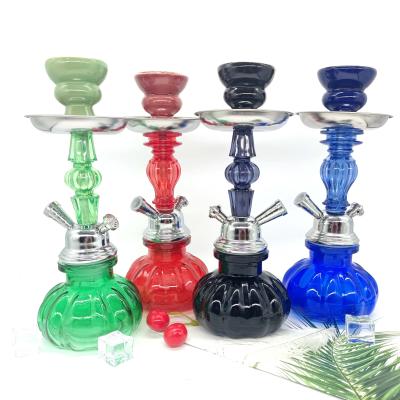 China Portable Single Hookah Smoking Stainless Steel Shisha Accessories Glass Bowl Pipe Hookah Shisha Tool Hot Selling Huka Hookah for sale