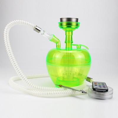 China Newly Designed Portable Large Acrylic Hookah Hookah Shisha Portable Custom Glass Cups Set Huka Hookah Set for sale