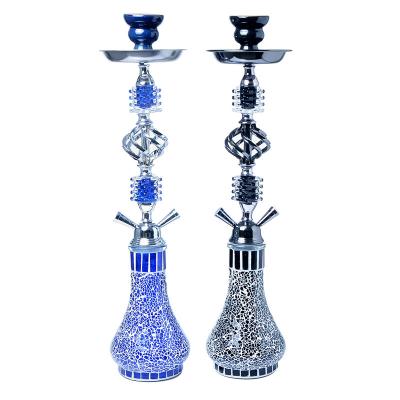 China Smoking Set Goods In Great Demand For Double Hose Shisha Alloy Hookah Brass High Quality Brass for sale