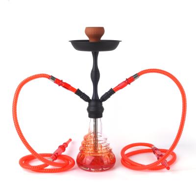 China Portable Wholesale Price Handmade Custom Modern Deep Blue Red Hookah Set Tripod Glass Style Shisha Acrylic Hookah With Tray for sale