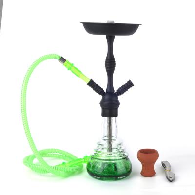 China Portable Custom Handmade Fast Shipping Modern Deep Blue Red Hookah Set Tripod Glass Style Shisha Acrylic Hookah With Tray for sale