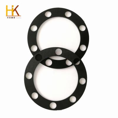 China Durable Custom Rubber Flange Gaskets NSF Manufacturing Service Epdm Flange Gasket OEM Service Durable Rubber Molding for sale