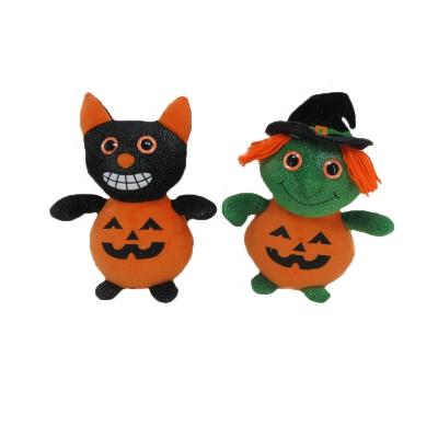 China New Design Funny Plush Pumpkin Body Stuffed Toy For Halloween for sale