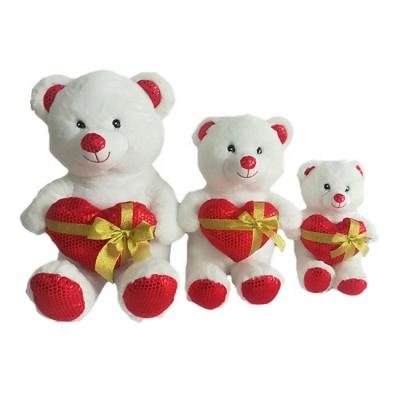 China High Quality Giant Stuffed Plush Teddy Bear With Heart Plush Toy For Valentines Gift for sale