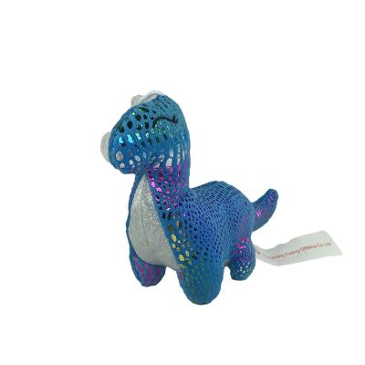 China Wholesale Custom Plush Toy Stuffed Dinosaur Sequin Keychain for sale