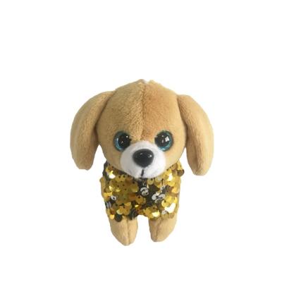 China Ring Toys Wholesale Stuffed Animals Cute Dog Plush Key Key Chain for sale