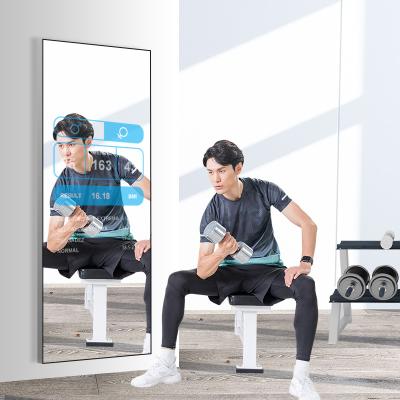 China Factory Workout Mirror Exercise Fitness Mirror Smart Digital Signage And Displays Kiosk Advertising Players Screens 43 Inches for sale