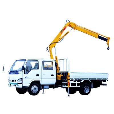 China CRANE TRUCK Chinese Small New Brand SQ3.2SK2Q Boom Crane Truck Mini 3 Ton Truck Mounted Crane For Best Prices for sale