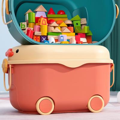 China XingYou lovely large viable storage box with lid children play storage box pulley child storage box for sale