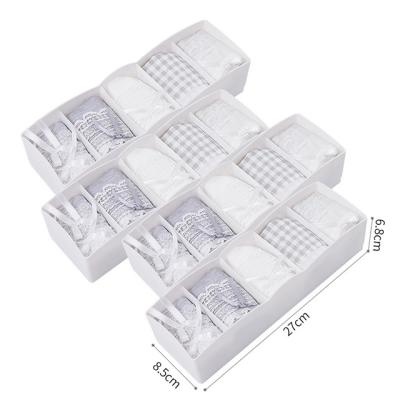 China XingYou 5 Cell Drawer Organizer Divider Storage Box Viable Plastic Bin For Underwear Sock for sale