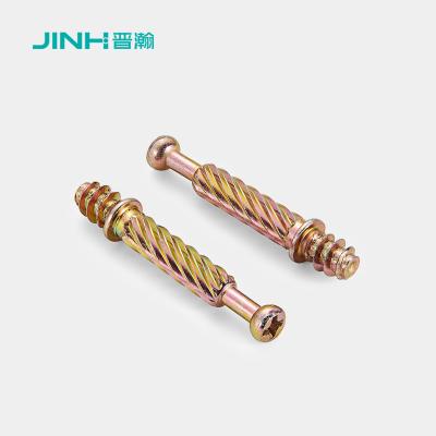 China 40mm Steel Minifix Connecting Bolts With Cam, Furniture Connector For Panel Furniture for sale