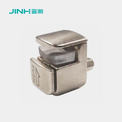 China Square Metal Glass Clips Furniture Accessories For 8mm Thickness Glass for sale