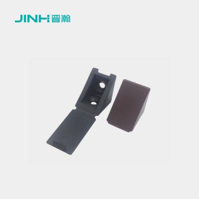 China Long Lasting 10mm Plastic Corner Brackets OEM Custom For RTA Furniture for sale