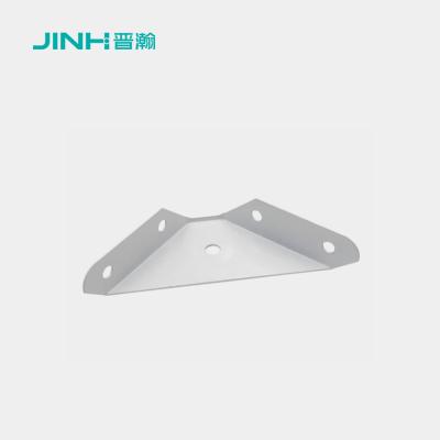 China 235mm 90 Degree Metal Bracket Industrial Furniture Panel Connector For RTA Shelves for sale