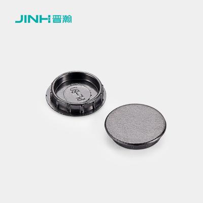 China Parafuso de plástico preto cobre 12 mm de diâmetro Estabilidade duradoura para móveis RTA à venda