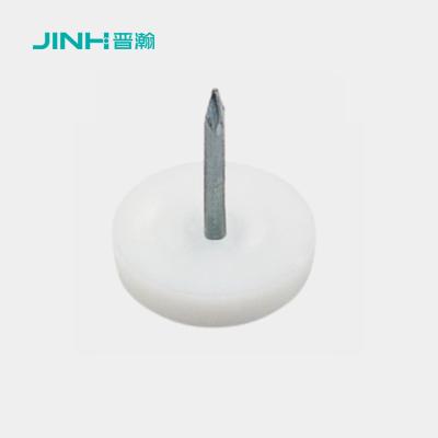 China White Plastic Furniture Nail Glides Long Term Durability For Furniture Leg for sale