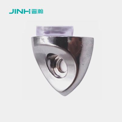 China Fish Mouth Metal Glass Clips For Flat Pack Furniture 9mm Thickness Glass for sale