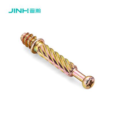 China Jh-2031 Steel Minifix Spreading Bolts 40mm Furniture Panel Connector For K/D Furniture for sale