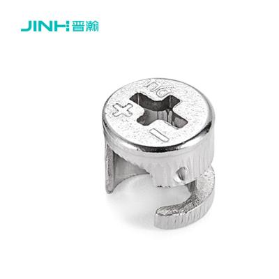 China 12mm Diameter Furniture Cam Fitting Cold Rolled Steel For 18mm Thickness Panel for sale