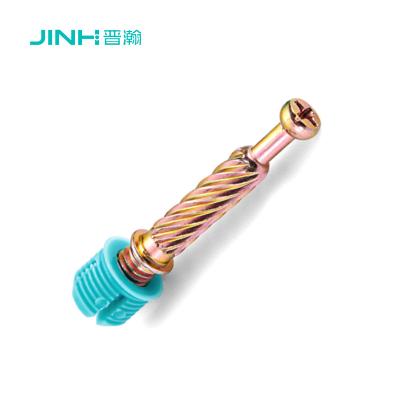 China JH-2083 Carbon Steel Minifix Cam Bolt With 40mm Total Length For Modular Furniture for sale