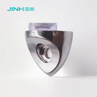 China Nickel Plated Fish Mouth Type Glass Panel Clamp For 2-9mm Thickness Glass In Zinc Alloy for sale