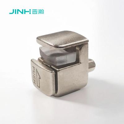 China Nickel Plated Square Metal Glass Clips For 3-9mm Thickness Glass For 3-9mm Thickness Glass In Zinc Alloy for sale