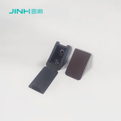 China 10x10mm Plastic L-Brackets With Cover, Fitting For Rta Furniture for sale