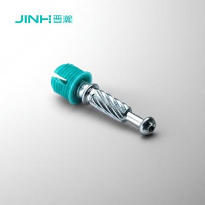 China Jh-2148 Mini Cam Screw Cam Bolt Dowel 32mm Space-Saving Furniture Coupler For Flat-Packed Storage Units for sale