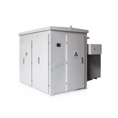 China Power 1250KVA 650kva box type transformer 220V 110KV american prefabricated box type substation for solar photovoltaic for sale