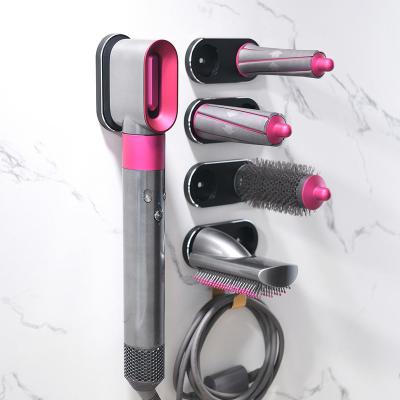 China Other Manufacturer Hair Dryer Holder for Dyson Airwrap Full Wall Shelf with Hook Hair Dryer Holder for Dyson for sale