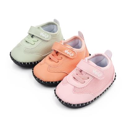 China Spring and Autumn Lightweight Non-slip Breathable Sports Mesh Baby Toddler Shoes for sale