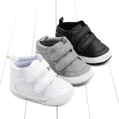 China 2022 Spring Autumn Baby Boy Casual Shoes PU Cotton Flat Soft Sole First Walker Shoes for sale