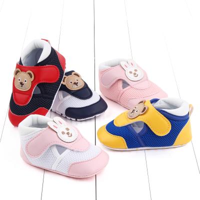 China Baby Spring Flat Breathable Mesh Comfortable Soft Unique Cute Casual Shoes for sale