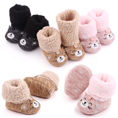 China New Winter Lightweight Animal Baby Boots Plush Baby Warm Floor Indoor Shoes for sale