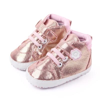 China Wholesale Baby Anti-slippery Fashion New Arrival High Shoes For Girl Flower Design In Bulk for sale