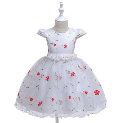 China Hot Selling Floral Dressing Gowns Kids Clothes Breathable Girls Princess Dresses for sale