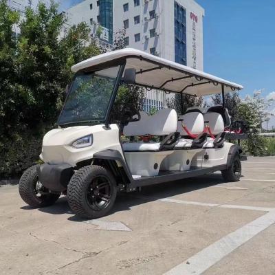 China 6+2 Seater 72V 12' lithium electric golf cart for sale