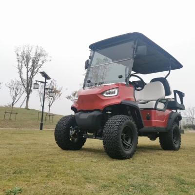 China custom red 72V/115Ah lithium battery 4 seater golf cart for sale 14' for sale