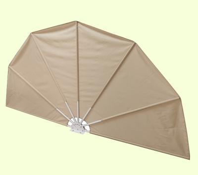 China POLY Fan Tent Fan Shape Retractable Outdoor Sunshade Folding UV Waterproof Anti Windproof Customized for sale