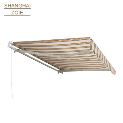 China Full-cassette Polyester Retractable Shoulder Balcony Tent Outdoor Waterproof Sun Screen Anti-UV Customized for sale